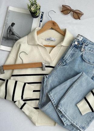 Базові блакитні джинси труби mango • slim fit висока посадка манго