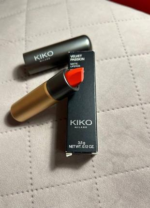 Kiko milano velvet passion matte lipstick(матовая помада для губ)1 фото