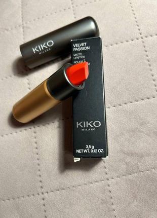 Kiko milano velvet passion matte lipstick(матовая помада для губ)2 фото