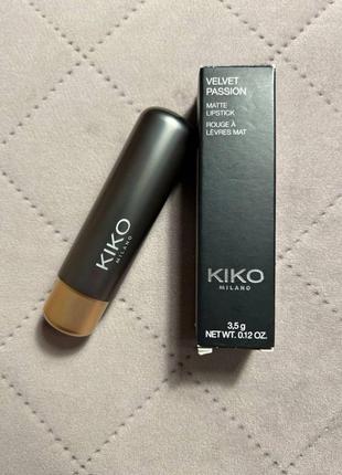 Kiko milano velvet passion matte lipstick(матовая помада для губ)4 фото