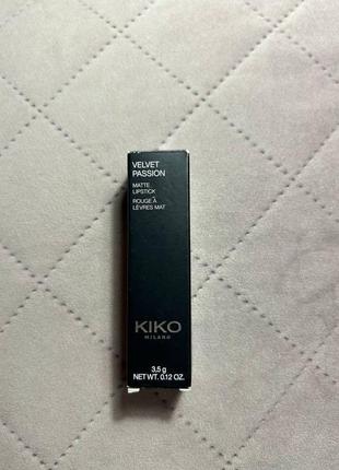Kiko milano velvet passion matte lipstick(матовая помада для губ)6 фото