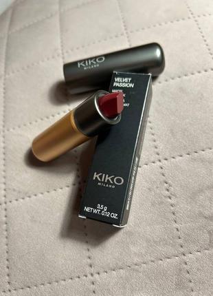 Kiko milano velvet passion matte lipstick (матовая помада для губ