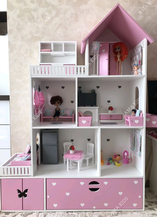 Будиночок для ляльок, ляльковий будиночок, будиночок для барбі, л2 фото