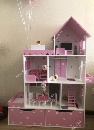 Будиночок для ляльок, будиночок для ляльок, будиночок для барбі,2 фото