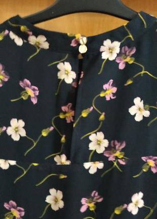 Блуза рубашка в цветочный принт р.s/m5 фото