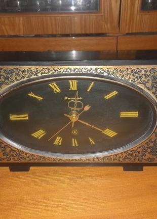 Настільний годинник срср янтар jantar made in ussr часи1 фото