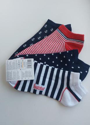 Комплект брендові короткі шкарпетки 4пари німеччина footstar2 фото
