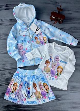 Яскравий комплект для дівчаток frozen zara