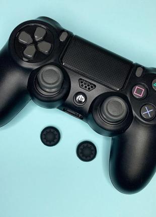 Чохол силіконовий для геймпада dualshock 4 ps4 чорний + 2 наклад