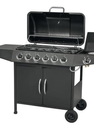 Газовый гриль grill meister 6+1 17,3квт черный