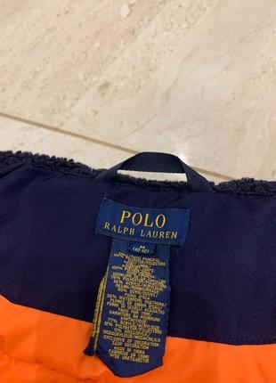 Пуховик куртка парка polo ralph lauren детская темно синяя3 фото