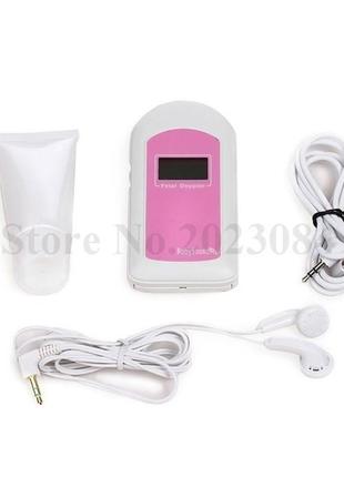 Фетальный допплер для беременных с наушниками, детектор сердцебиения для беременных, карманный допплер с гелем