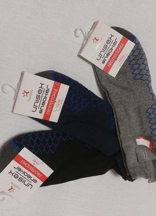 Комплект брендові короткі шкарпетки 3пари німеччина footstar