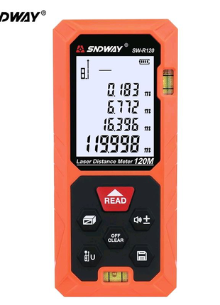 Точна лазерна рулетка sndway sw-50r новинка далекомір 50м
