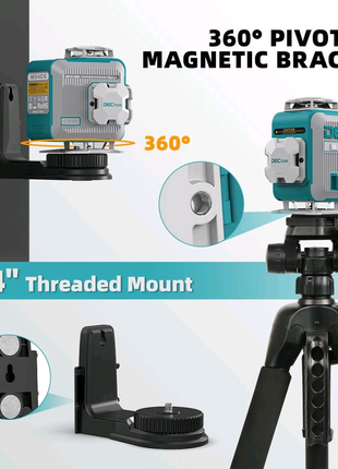 Професійний 3d лазерний рівень > huepar decteam m03cg sharp5 фото
