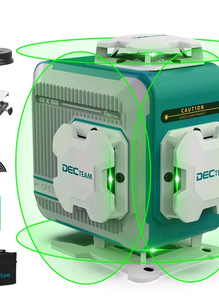 Професійний 3d лазерний рівень > huepar decteam m03cg sharp10 фото