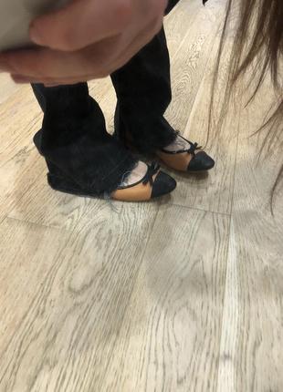Стильные балетки бантик бант h&m Мери джейн под шаннель10 фото