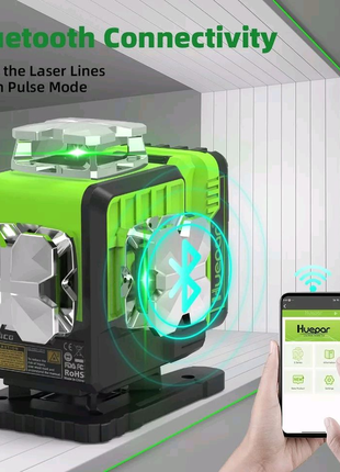 4d лазерный уровень huepar p04cg нивелир bluetooth osram pro к-т