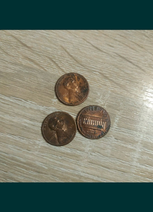 Монета one cent usa, liberty,один цент сша,1983,1988