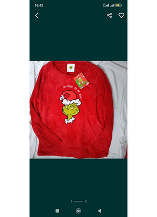 Теплий світшот, кофта грінч, піжама, grinch