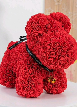 Ведмедик із 3d троянд, подарунок для коханої, ведмедика, на 8 бер14 фото