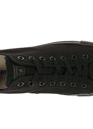 Чоловічі низькі чорні кеди converse1 фото