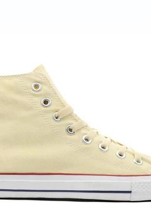 Кеди жіночі високі converse cream / кремові / бежеві3 фото