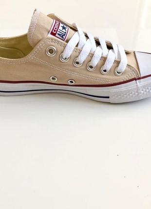 Кеди жіночі низькі converse dark cream / кремові / бежеві4 фото