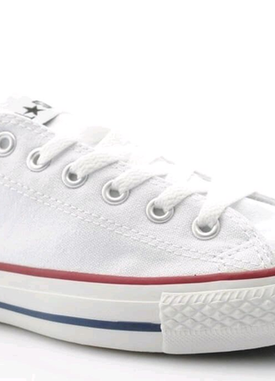 Низькі білі кеди жіночі / чоловічі converse1 фото