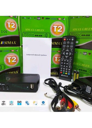 Т2 ресивер simax green з безкоштовним iptv1 фото