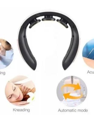 Массажер для шеи smart neck massager hx-1680 6 режимов3 фото