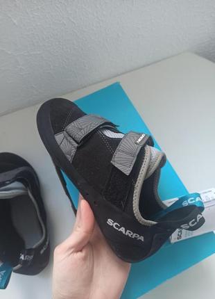 Нові scarpa origin скельні шкіряні туфлі (скальники, сірий колір)2 фото