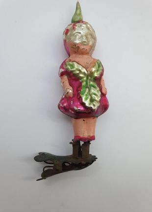 Редиска з чіполіно стара радянська ялинкова іграшка срср