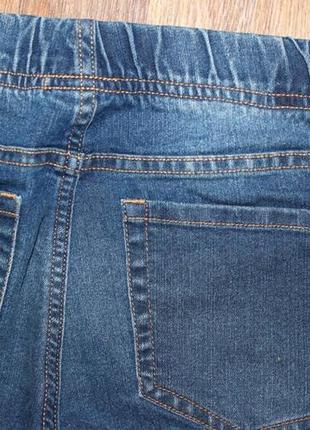 Джинсовые штаны,пояс резинка5 фото