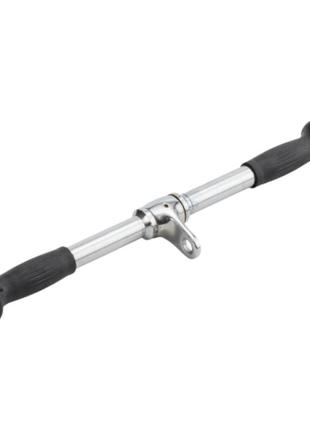 Ручка для верхньої тяги хром york fitness 50см grey