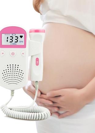 Фетальный допплер, ультразвуковой детектор сердцебиения для беременных, карманный допплер 2,5 мгц