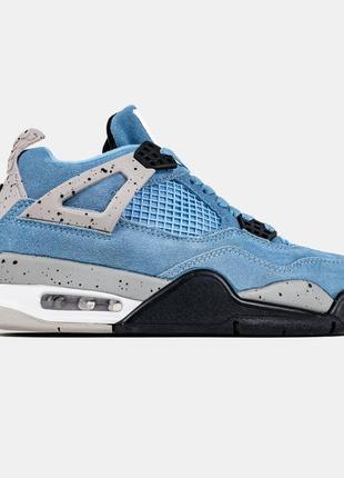 Кросівки air jordan 4 retro university blue1 фото