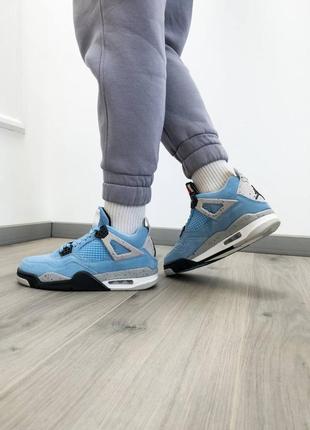 Кросівки air jordan 4 retro university blue4 фото