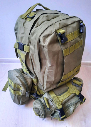 Рюкзак военный с подсумками oliva 55 л.10 фото