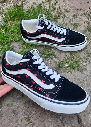 Кеды vans old skool оригинал кеди с принтом3 фото