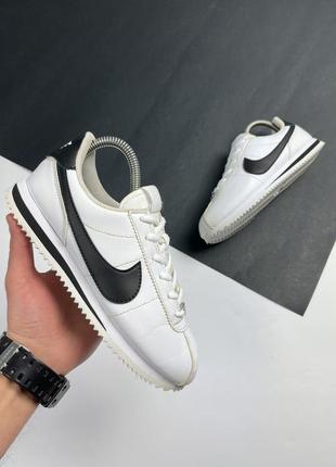 Кросівки nike cortez basic sl gs original 36.5 р білі шкіряні1 фото