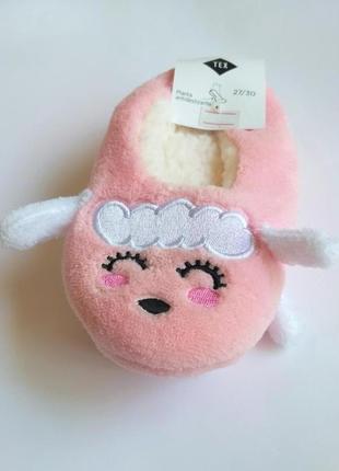 Тапочки пушистые на девочку tex