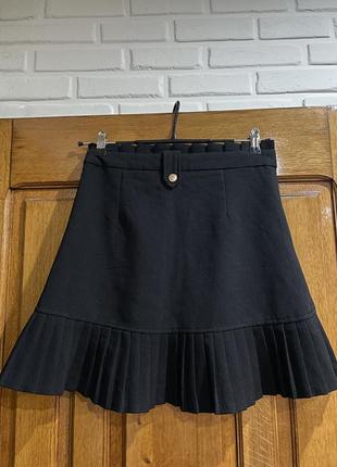 Мини юбка теннисная юбка плиссированная мини3 фото