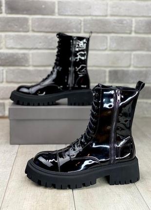 Женские ботинки balenciaga tractor black