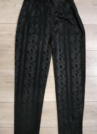 Чорні просторі брюки з завищеною талією primark2 фото