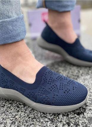 Слипоны женские skechers 158471 nvy оригинал