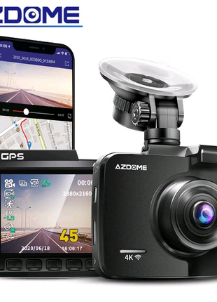 Видеорегистратор 128gb. gps azdome gs63h wifi 4k