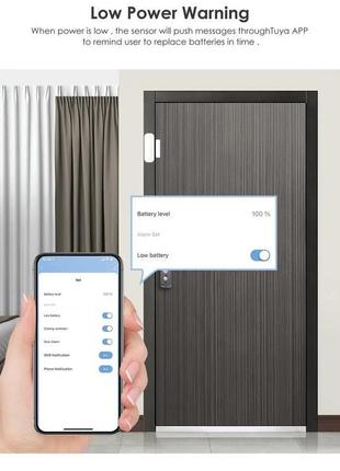 Контактний wi-fi датчик на двері вікна ворота aubess6 фото