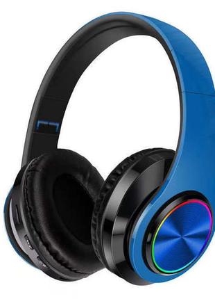 Безпровідні блютуз навушники b39 сині bluetooth супер баси