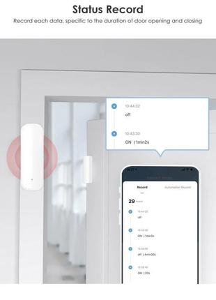 Контактний wi-fi датчик на двері вікна ворота aubess7 фото